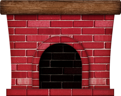 Merry Christmas Clipart Fireplace - Clip Art (500x400), Png Download
