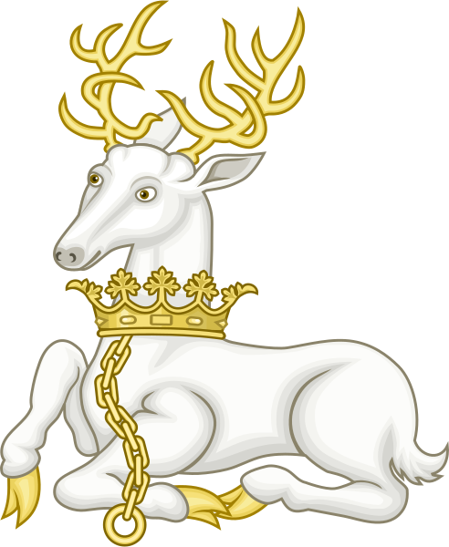 The White Stag - Richard Ii Deer (492x600), Png Download