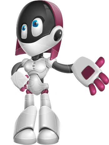 Digitally Intelligent Vector Graphic Android - Robot Character Vector (442x464), Png Download