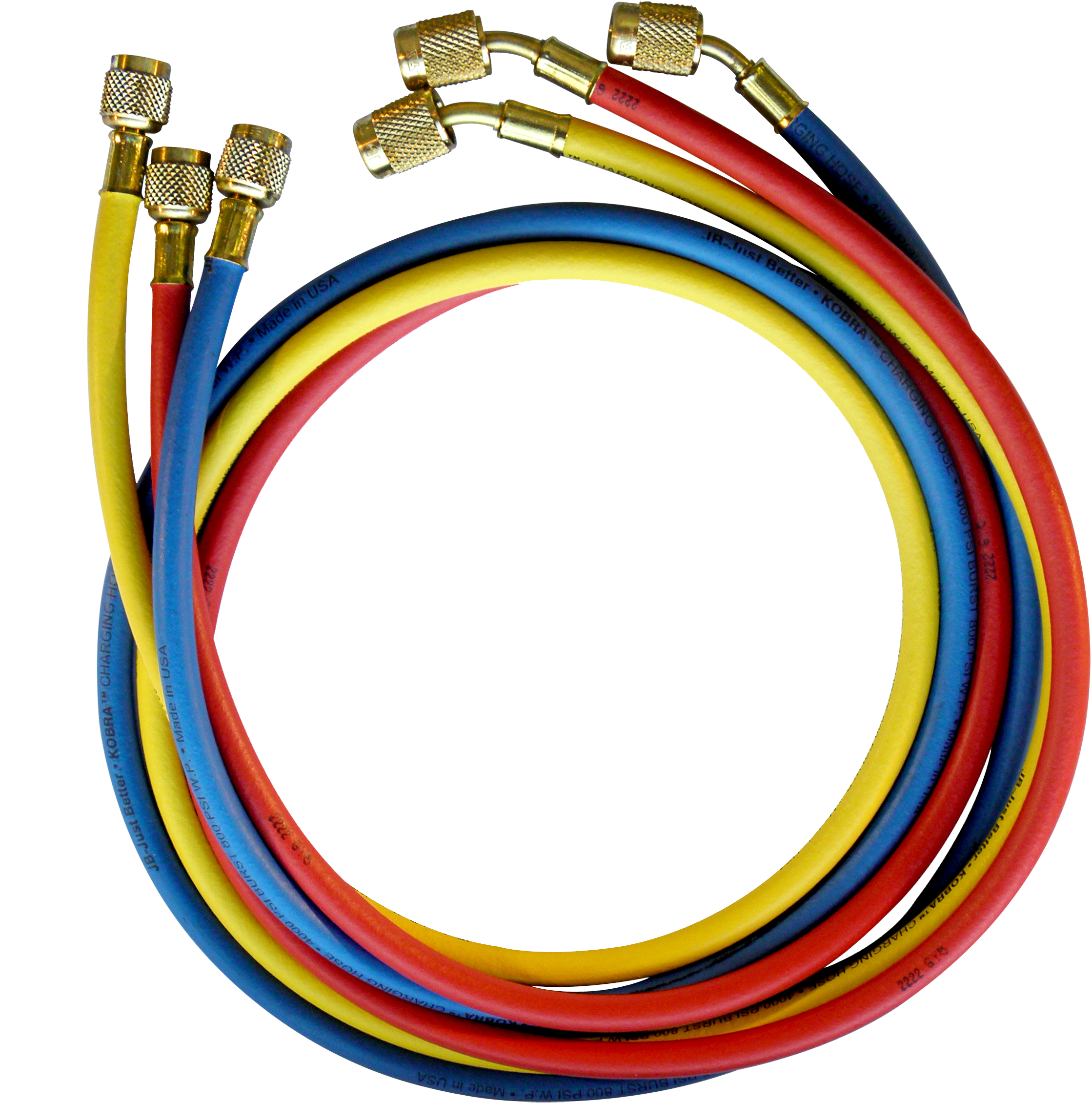 Products Hoses - Fjc 6697p Aluminum Manifold For R134a, R12 And R22 (2400x2417), Png Download