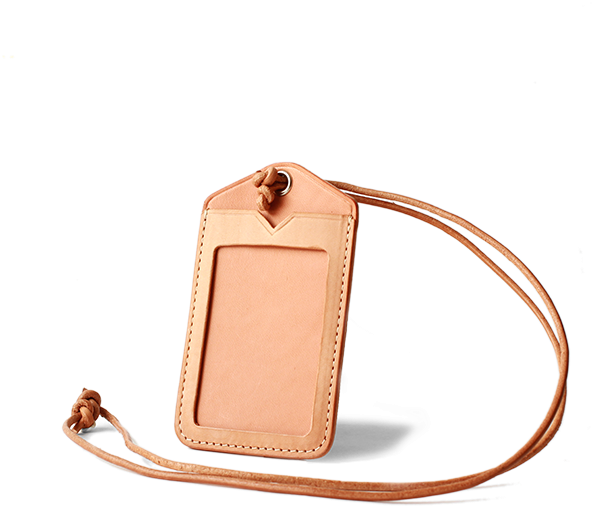 Id Card Holder - Leather Id Card Png (600x600), Png Download