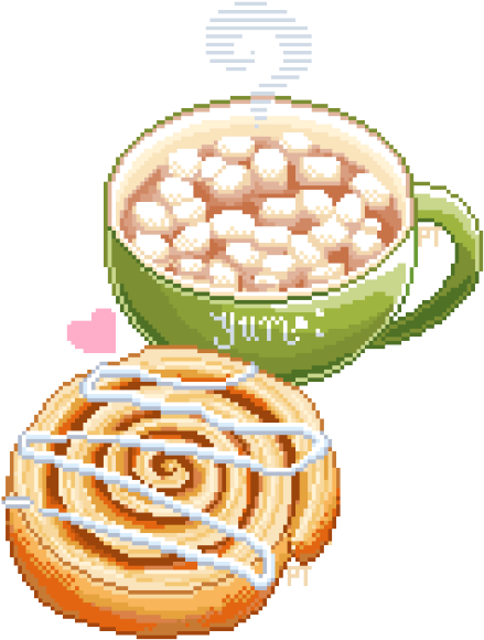 Hot Chocolate Pixel (500x602), Png Download