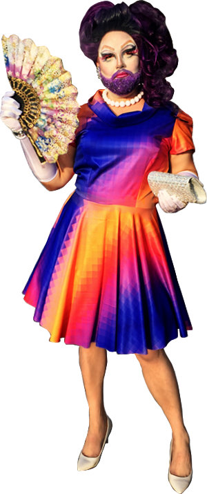 Gainesville's Only ✨intentional✨ Bearded Drag Queen - Cream (300x715), Png Download