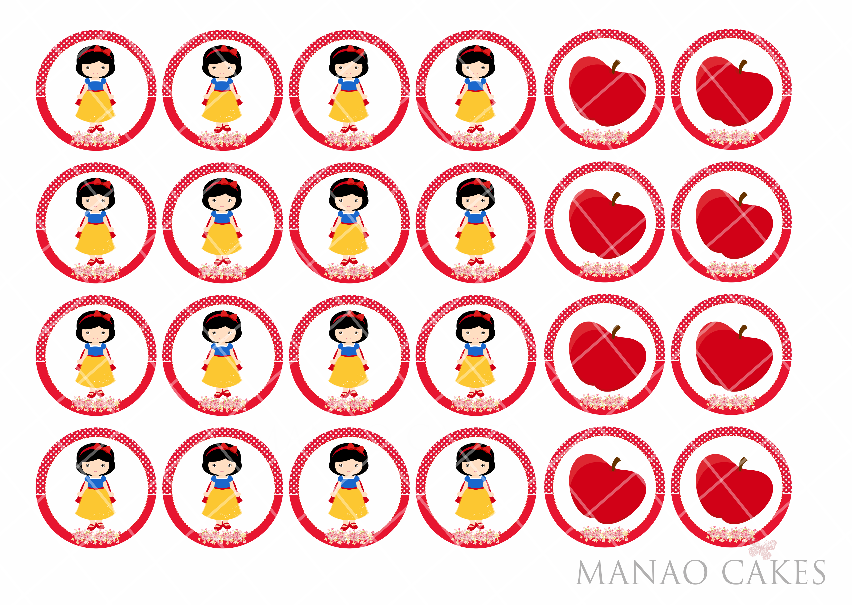 Lámina Blanca Nieves Mc - Portable Network Graphics (3496x2480), Png Download