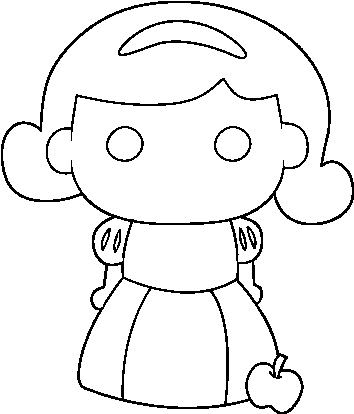 Dibujo De Blancanieves Para Colorear - Moto Di Rotazione Della Terra (600x470), Png Download
