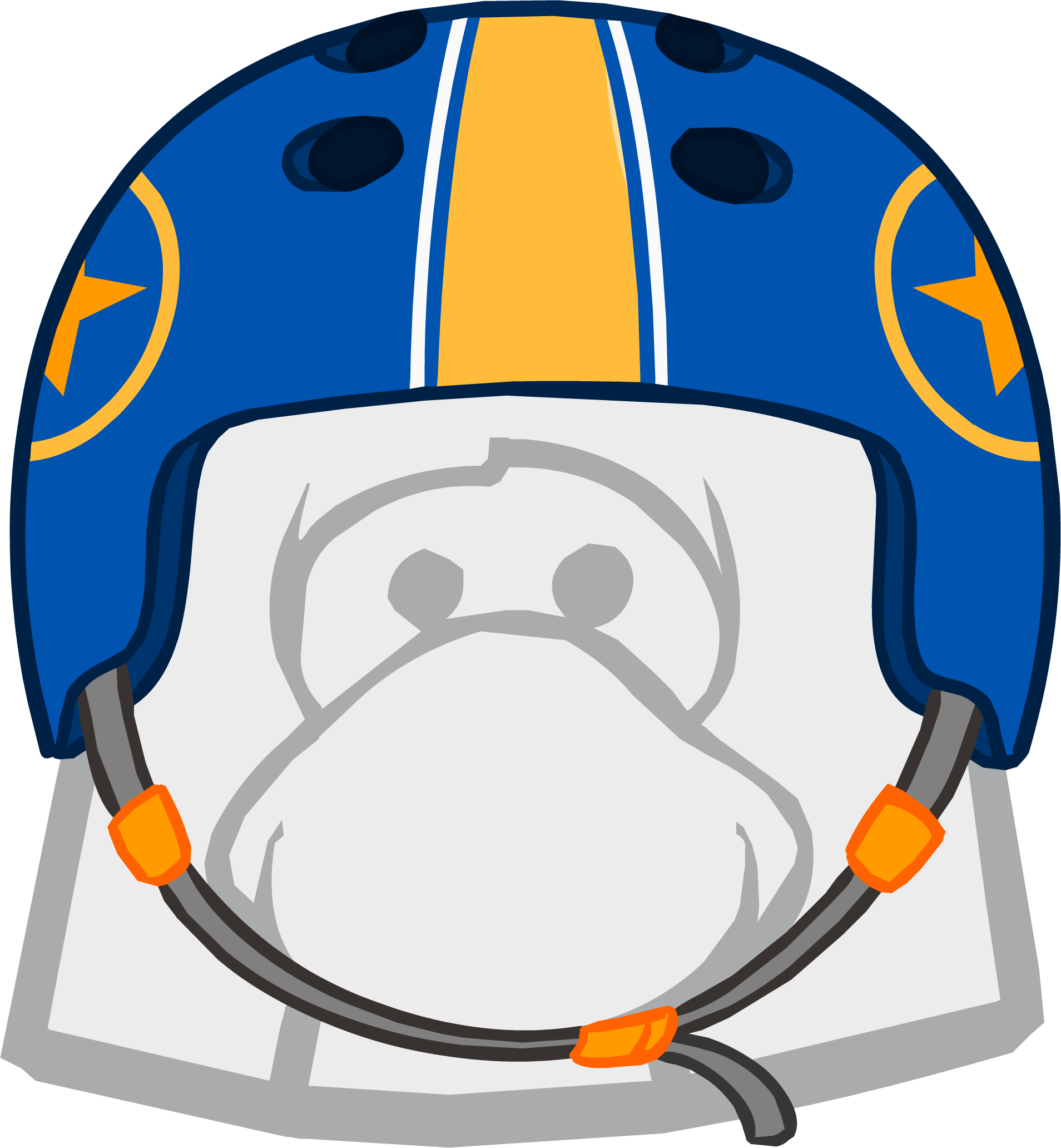 Pro Skater Helmet - Club Penguin The Right (1908x2063), Png Download