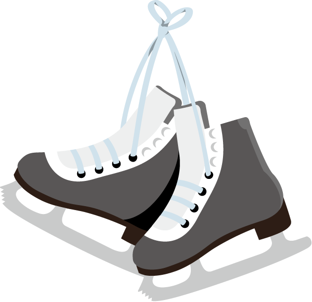 Clip Art Hockey Skates - Skates Clipart (631x611), Png Download