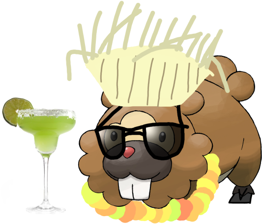 Alola Forme Bidoof - Pokemon Bidoof (540x482), Png Download