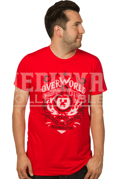 Minecraft Overworld Enchanting Potions Mens T Shirt - Whoopi Sweaters (694x694), Png Download