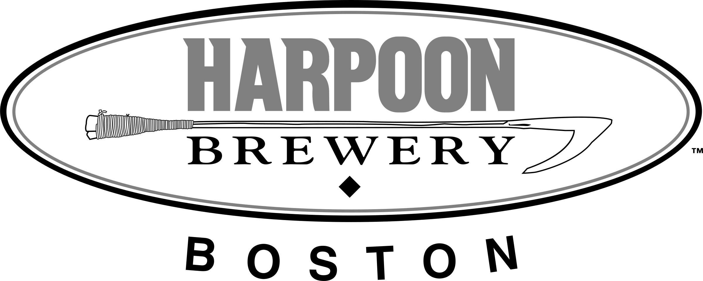 Harpoon Brewery3 Logo Png Transparent - Harpoon Brewery (2400x959), Png Download