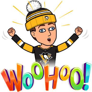 25 Jan - Pittsburgh Penguins Bitmoji (398x398), Png Download