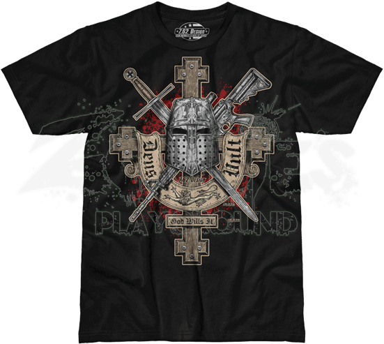 Deus Vult Premium T-shirt - Past Time Signs Vs-t442 Dues V (550x550), Png Download
