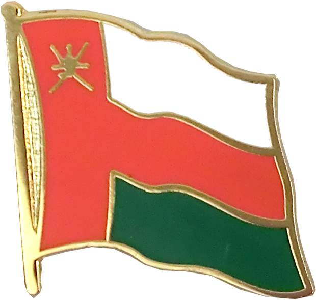 Flag Lapel Pin - Flag Of Oman (1500x938), Png Download