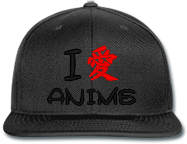 I Love Anime Embroidery - Baseball Cap (400x500), Png Download