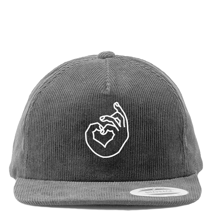 Corduroy Heart Hand Snapback (1000x1000), Png Download