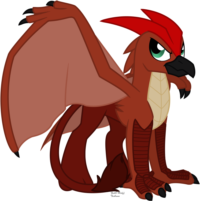 Faith-wolff, Fanfic Art, Fanfic - Mlp Godzilla The Bridge Rodan (876x865), Png Download