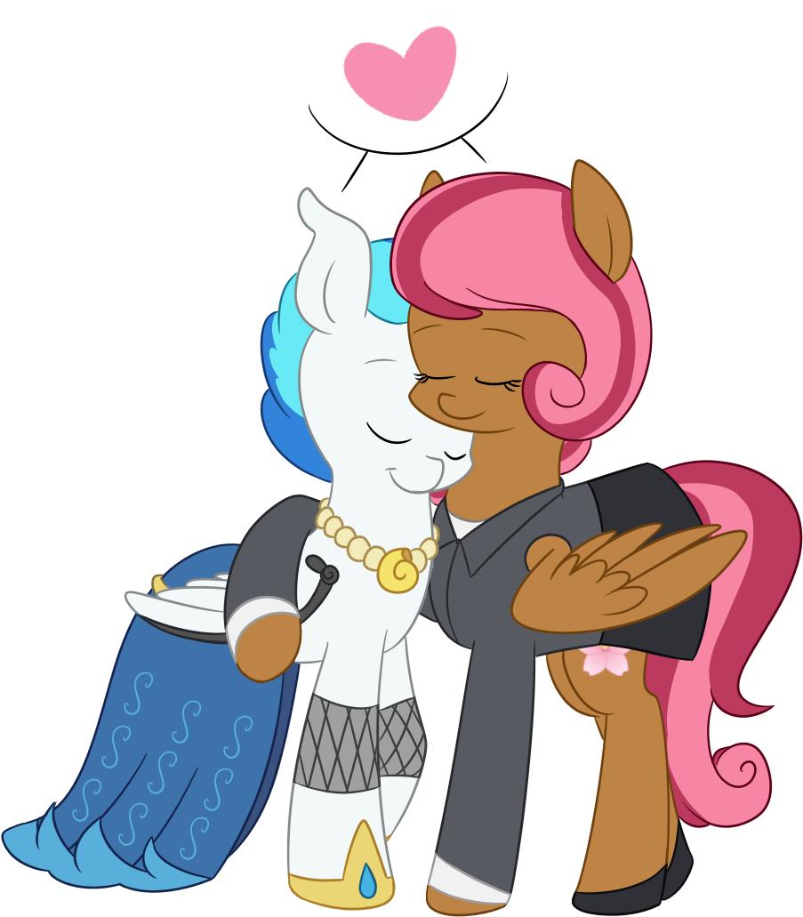 Espeonna, Clothes, Dress, Female, Heart, Hug, Lesbian, - Cartoon (1000x1087), Png Download