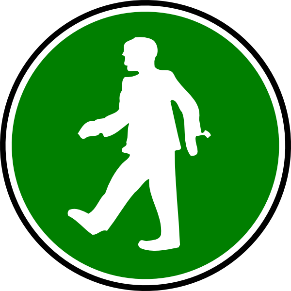 How To Set Use Walking Icon Clipart - Symbols Clip Art (600x600), Png Download