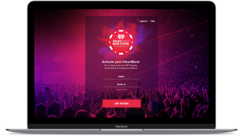 Iheart Laptop - Iheartradio (1000x615), Png Download