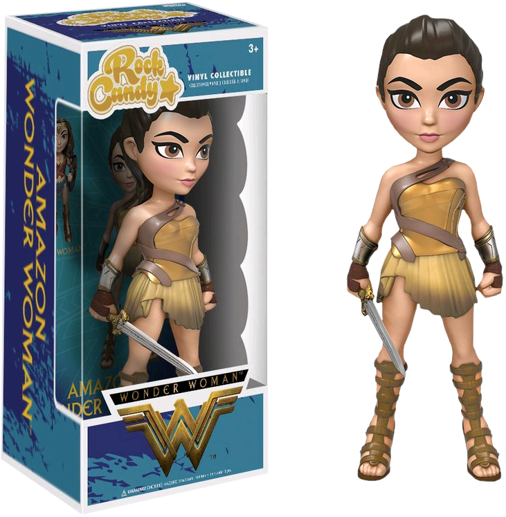 Funko Rock Candy Dc Wonder Woman Movie Wonder Woman - Rock Candy Funko Pop (731x747), Png Download