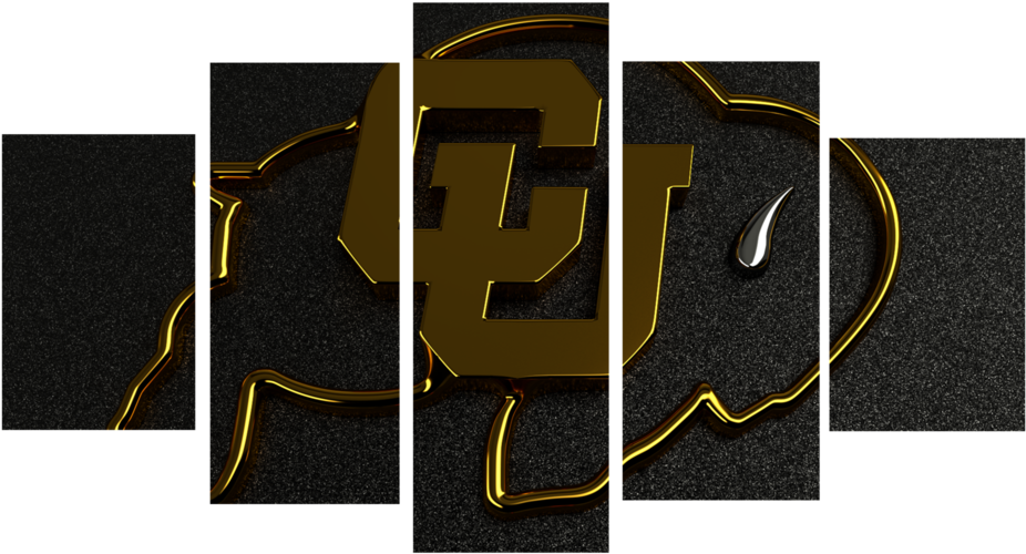 Colorado Buffaloes Logo 5 Pieces Canvas - One Piece Straw Hat Canvas Art (1024x641), Png Download