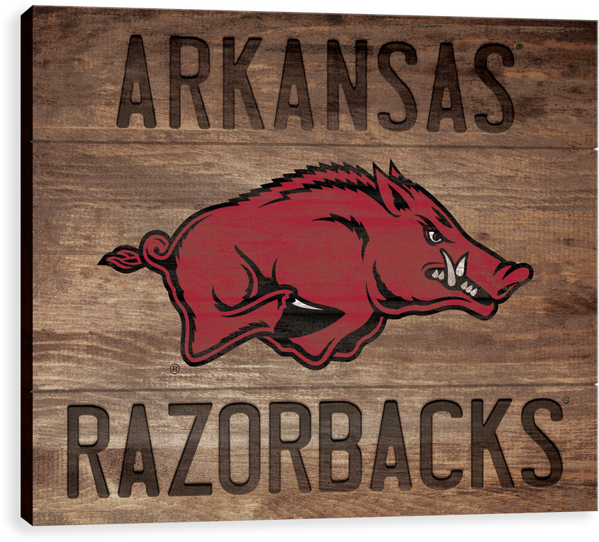 Arkansas Razorbacks Wood Burn - Arkansas Razorbacks (500x500), Png Download
