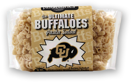 Colorado Buffaloes Pasta Salad Logo Shaped Pasta In - University Of Colorado (600x450), Png Download