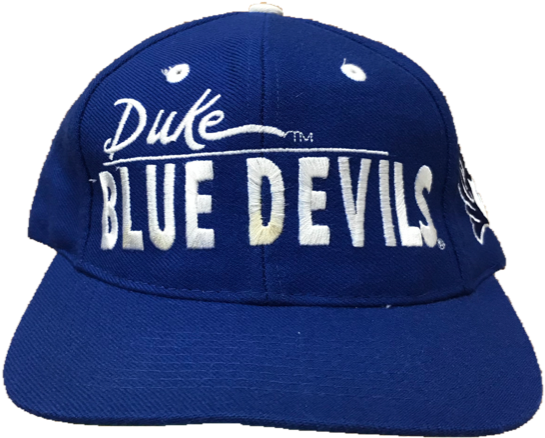 Duke Blue Devils Vintage Snapback Hat - Logo (blue) (637x640), Png Download