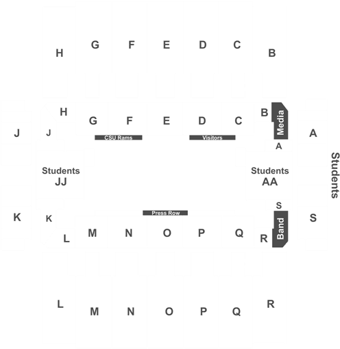 Arkansas Razorbacks Tickets At Colorado State University - Moby Arena (525x538), Png Download