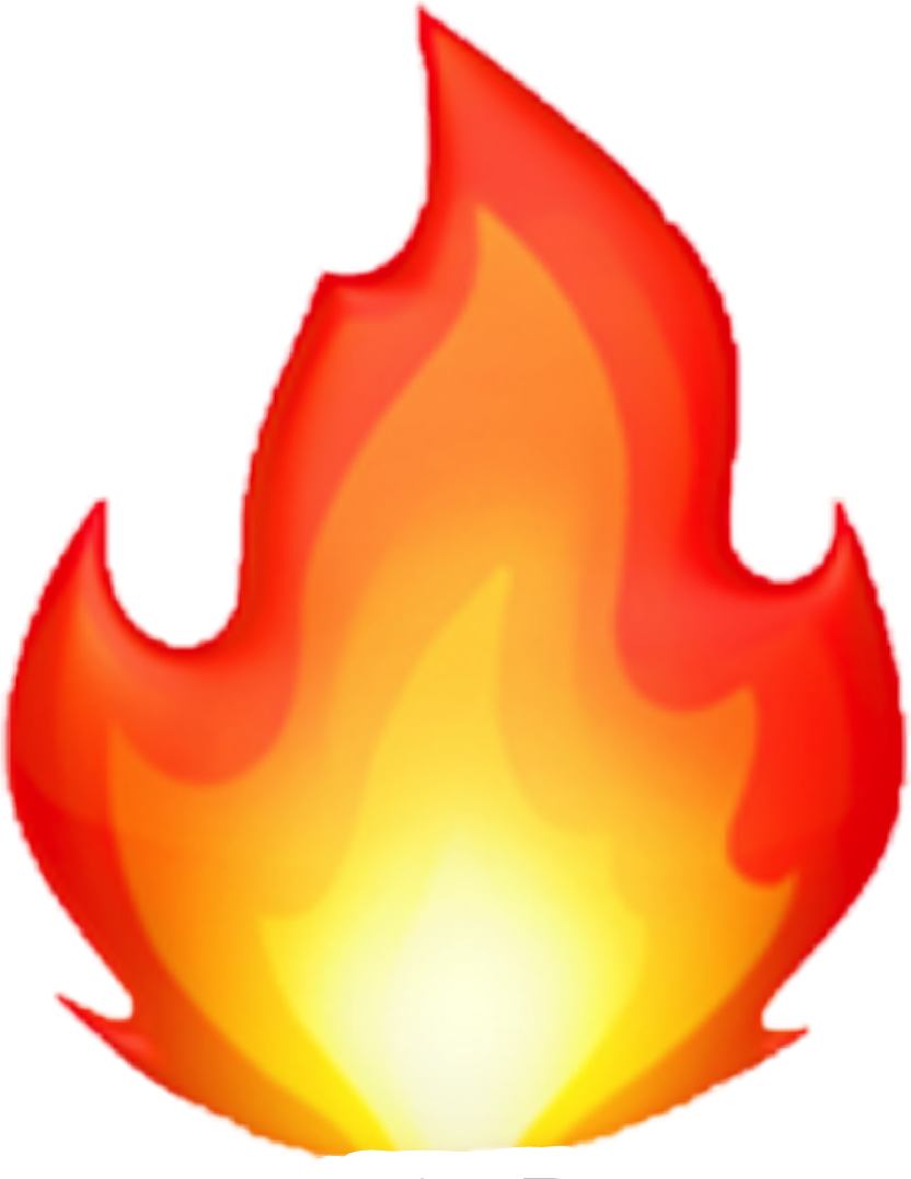 Emoji Clipart Fire - Fire Emoji Transparent (832x1077), Png Download