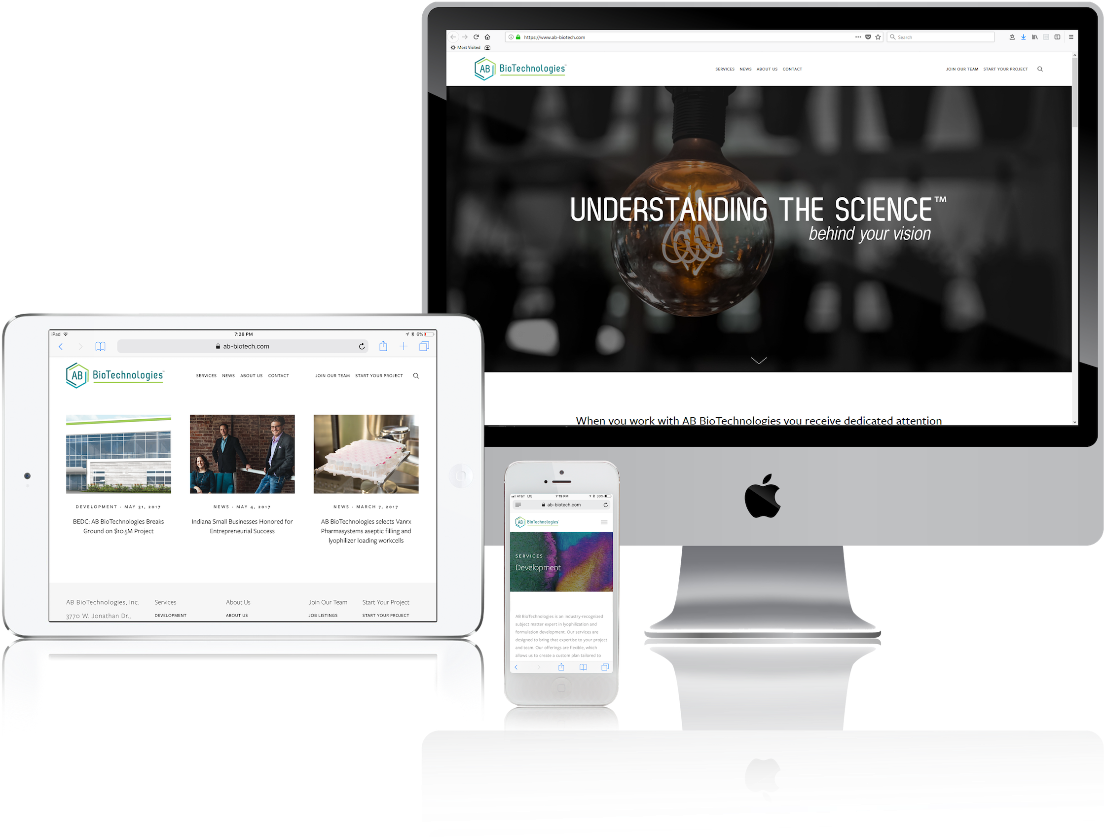 Ab Biotechnologies Launches New Website (2500x1887), Png Download