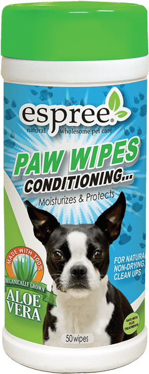 Paw Wipes - Espree Natural Paw Wipes 50/pkg-fresh Scent (312x800), Png Download