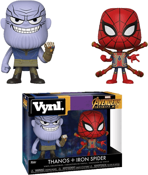 Infinity War - Vinyl Thanos Iron Spider (600x600), Png Download