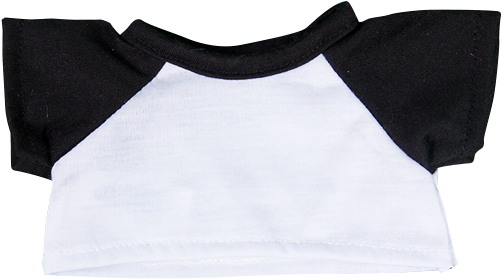 "black & White" T-shirt - Stuffed Toy (520x600), Png Download