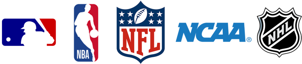 Sports - Major Sports League Logos (1000x208), Png Download