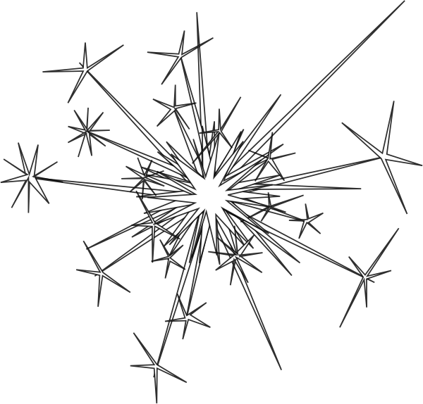 Fireworks Clip Art - Sparkler Clip Art Png (600x574), Png Download