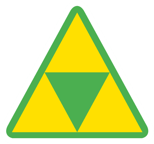Triforce Sticker - Warning Camera Video (528x528), Png Download