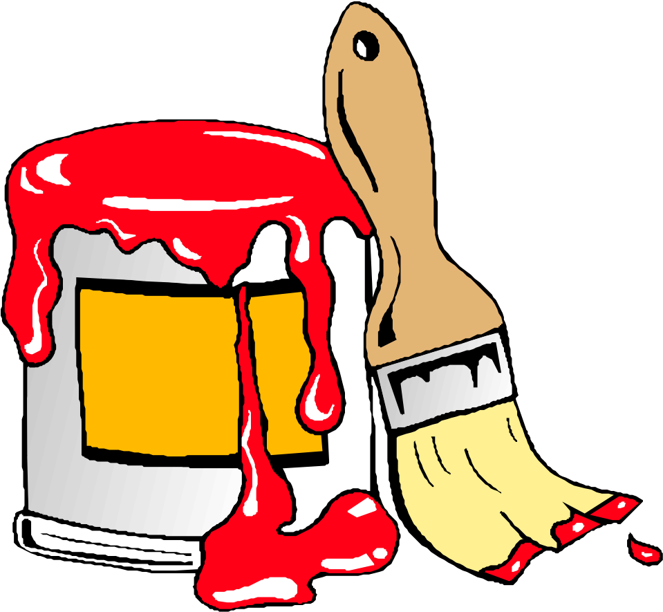 Paint Brush Clipart Splash - Paint Clipart (781x720), Png Download