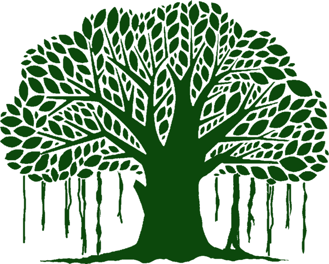 Banyan Tree Clip Art Free Clipart Png Library Stock - Banyan Tree Vector Png (1148x924), Png Download