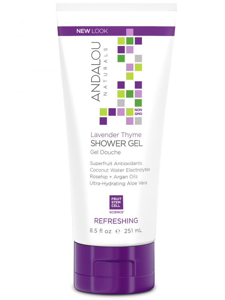 Lavender Thyme Refreshing Shower Gel - Andalou Lavender Lotion (1000x1000), Png Download