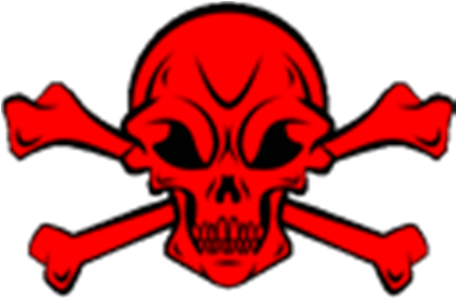 Clip Freeuse Library Crossbones Clipart - Skull And Crossbone Trucker Hat, Adult Unisex, White (420x420), Png Download