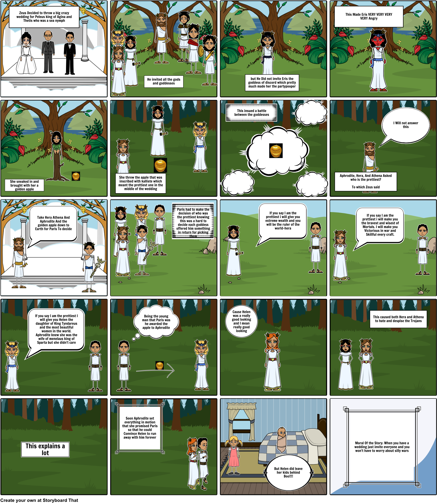 Paris Eris And The Golden Apple Of Discord (1548x1777), Png Download