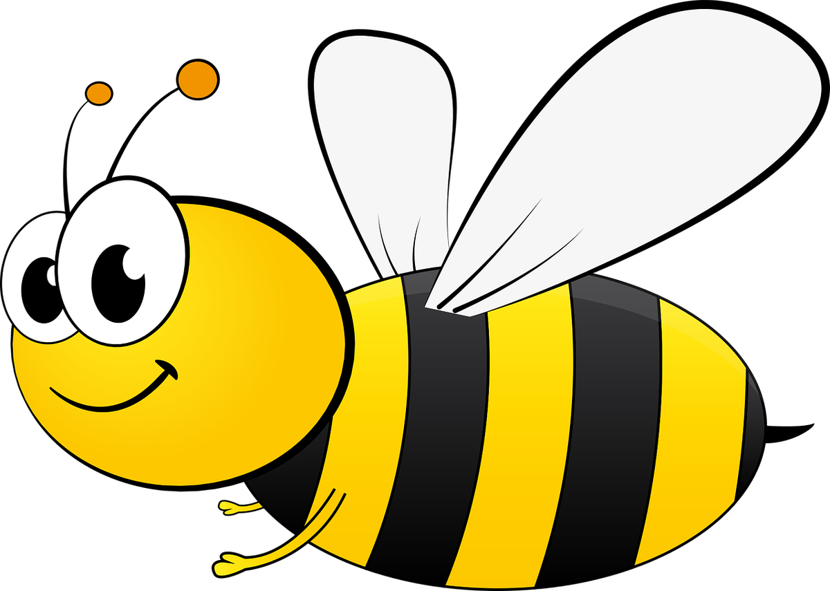 Bee Clipart Png - Cartoon Images Of A Bee (1177x840), Png Download