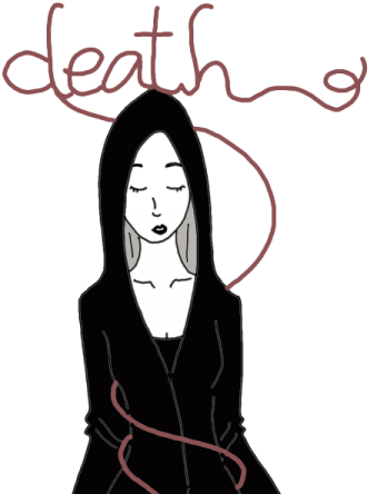 Grim Reaper - - Girl (450x450), Png Download