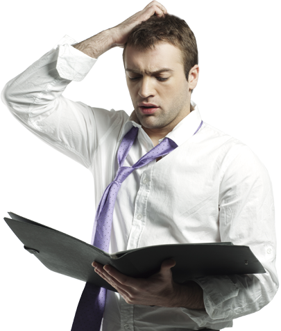Confused Businessman Png - Businessperson (405x476), Png Download