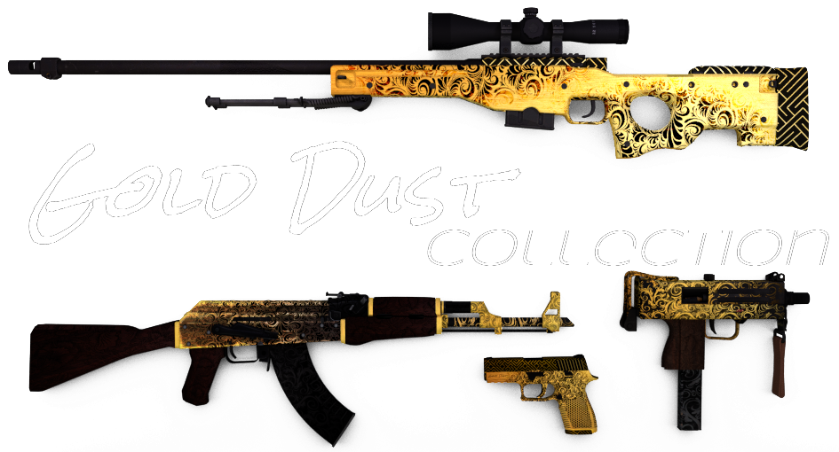 Gold Ak47 Png - Ak-47 (960x540), Png Download