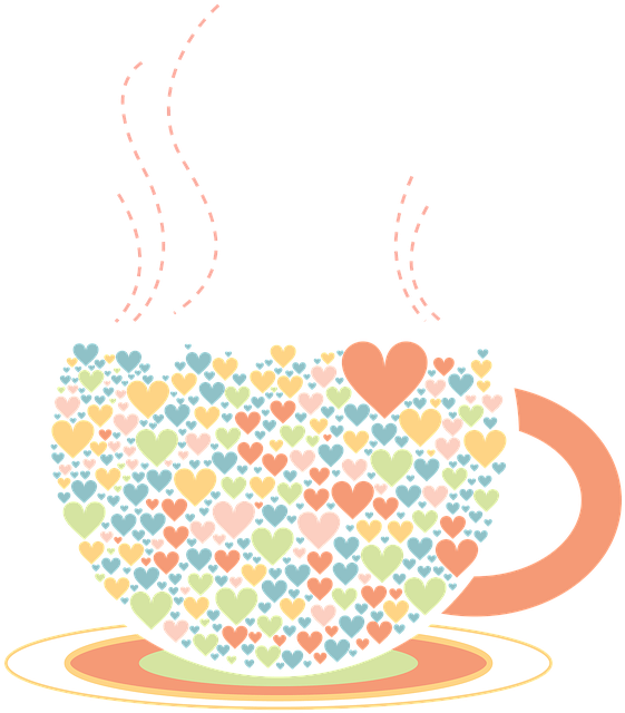 Love, Tea Cup, Illustration, Color, Png - My Recipe Journal: Blank Cookbook, 6x9 Inches 120 Pages (576x720), Png Download