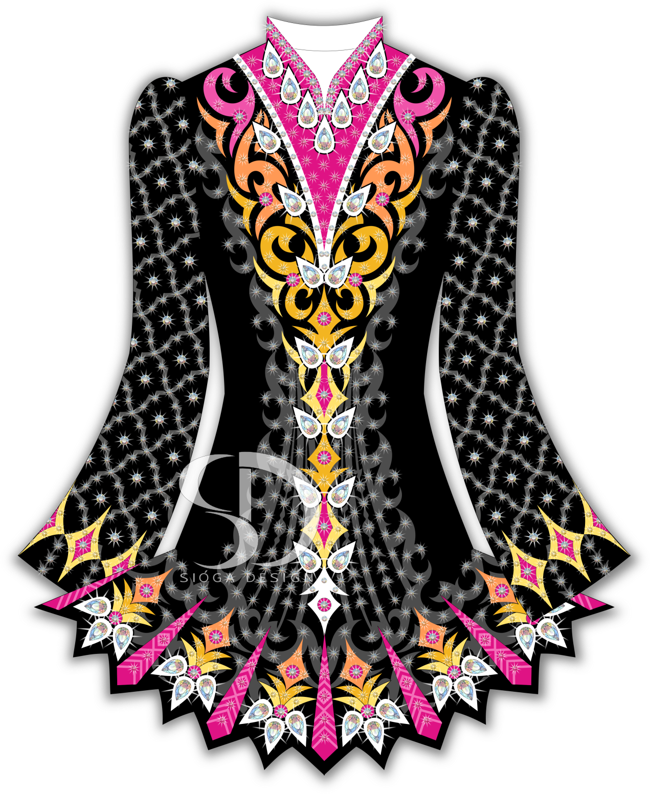 Sióga Dress - Addiction (1276x1563), Png Download