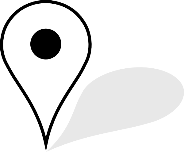 Download - Google Maps Pin White (600x498), Png Download