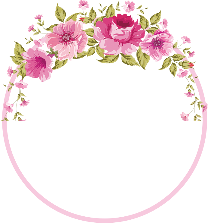 Border Flowers Rose Clip Art - Floral Border Flower Garland Roses Red (1190x842), Png Download